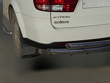 Защита заднего бампера двойная d76/60 мм для SsangYong Kyron I Рестайлинг