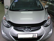 Дефлектор капота темный для Hyundai Elantra V (MD) Рестайлинг