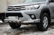Защита переднего бампера G d76 мм для Toyota Hilux VIII