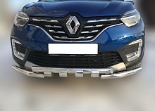Защита переднего бампера G d60/60 мм для Renault Kaptur I Рестайлинг