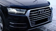 Дефлектор капота темный для Audi Q7 II (4M) Рестайлинг