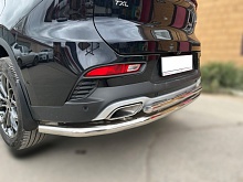 Защита заднего бампера угловая большая двойная d53/42 мм для EXEED TXL I