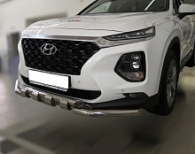 Защита переднего бампера G d60/60 мм для Hyundai Santa Fe IV