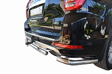 Защита заднего бампера+угловая защита d60 мм для Haval H9 I Рестайлинг
