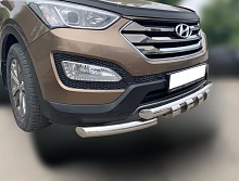 Защита переднего бампера G d60/60 мм для Hyundai Santa Fe III