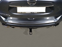 Накладка на задний бампер шлифованный лист для Nissan X-Trail III Рестайлинг