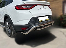 Защита заднего бампера скоба+задняя защита d60 мм для Renault Arkana I