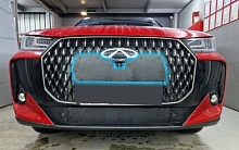 Зимняя заглушка радиатора на стяжке верх для Chery Tiggo 7L I