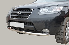 Защита переднего бампера d60 мм для Hyundai Santa Fe II