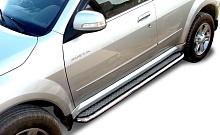 Пороги с накладным листом d53 мм для Great Wall Hover H3 I