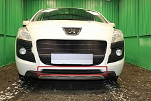 Защитная сетка радиатора низ для Peugeot 3008 I