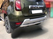 Защита заднего бампера d42 мм для Renault Duster I Рестайлинг
