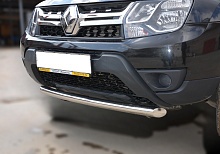 Защита переднего бампера d60 мм для Renault Duster I Рестайлинг