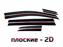 Дефлекторы окон 2D 8 шт. для Volkswagen Golf VII