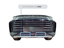 Защитная сетка радиатора низ 4 части для EXEED TXL I