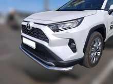 Защита переднего бампера с двумя подгибами d60 мм для Toyota RAV4 V (XA50)
