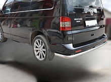 Защита заднего бампера угловая большая d60 мм для Volkswagen Multivan T5