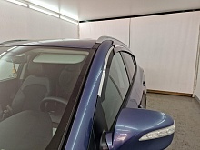 Дефлекторы окон 2D с хром накладками 6 шт. (под наклоном) для Hyundai Santa Fe V (MX5)