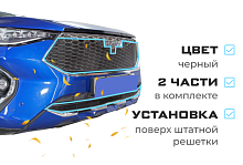 Комплект сеток black верх и низ для Haval F7x I