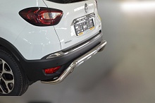 Защита заднего бампера скоба d60 мм для Renault Kaptur I