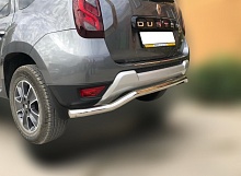 Защита заднего бампера волна d53 мм для Renault Duster I Рестайлинг