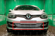 Защитная сетка радиатора низ для Renault Megane III Рестайлинг 2