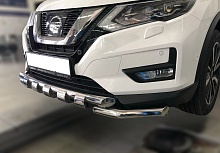 Защита переднего бампера G d60/60 мм для Nissan X-Trail III Рестайлинг