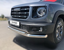 Защита переднего бампера двойная d60/42 мм для Haval Dargo