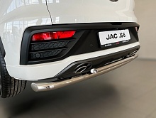 Защита заднего бампера двойная d60/42 мм для JAC JS6