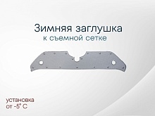 Зимняя заглушка радиатора к съемной сетке верх для Toyota RAV4 V (XA50)