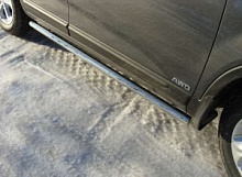 Пороги труба 60,3 мм для Kia Sorento II Рестайлинг