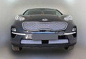 Комплект сеток chrome низ с датчиком ACC, верх и центр для Kia Sportage IV Рестайлинг