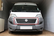 Защитная сетка радиатора верх 5 частей для Fiat Ducato III Рестайлинг