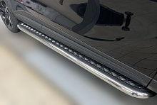 Пороги с накладным листом d53 мм для Omoda C5 I