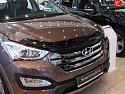 Дефлектор капота темный для Hyundai Santa Fe III Рестайлинг