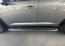 Пороги с накладным листом d60 мм для Haval H7 I