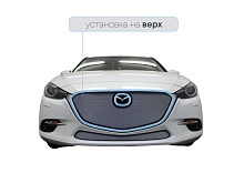Защитная сетка радиатора верх, без рамки для Mazda 3 III (BM) Рестайлинг