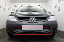 Защитная сетка радиатора низ для Renault Logan I