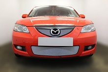 Комплект сеток chrome верх седан и низ для Mazda 3 I (BK) Рестайлинг