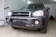 Комплект сеток chrome верх 2 части и низ для Hyundai Santa Fe I