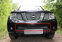 Защитная сетка радиатора низ для Nissan Navara (Frontier) III (D40)