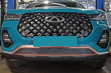 Зимняя заглушка радиатора к съемной сетке низ для Chery Tiggo 7 Pro I