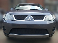 Комплект сеток black верх и низ для Mitsubishi Outlander II
