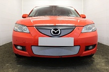 Защитная сетка радиатора верх для Mazda 3 I (BK) Рестайлинг