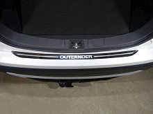 Накладка на задний бампер зеркальный лист для Mitsubishi Outlander III Рестайлинг 2