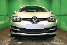 Комплект сеток black верх 2 части и низ 2 части для Renault Megane III Рестайлинг 2