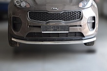 Защита переднего бампера d60 мм для Kia Sportage III Рестайлинг