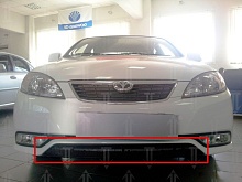 Защитная сетка радиатора низ для Daewoo Gentra II