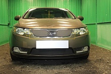 Зимняя заглушка радиатора к съемной сетке верх для Kia Cerato II