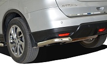 Защита заднего бампера угловая d60 мм для Nissan X-Trail III